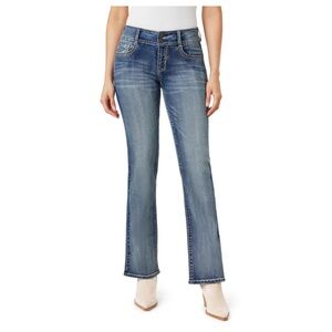 Wallflower Women's Blue Boot Cut Jeans